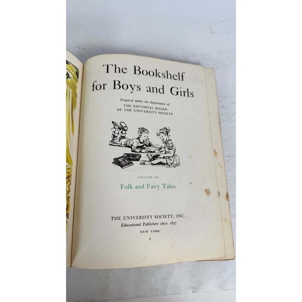 The Bookshelf for Boys and Girls Vol 3 Folk & Fairy Tales 1953 University